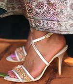 Champagne Stilettos In Nude