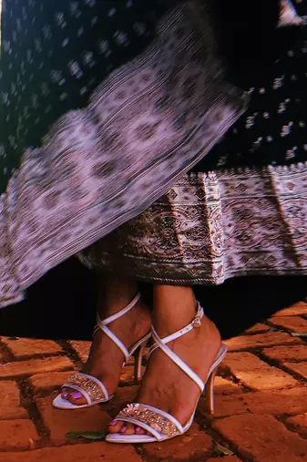 Champagne Stilettos In Nude