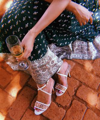 Champagne Stilettos In Nude 3