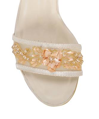 Champagne Stilettos In Nude 6