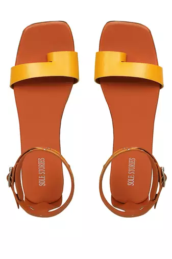 Canary Yellow Ankle Straps