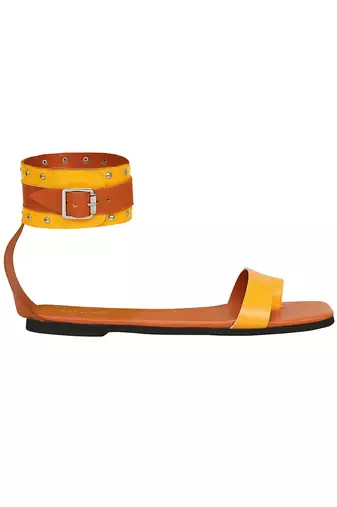 Canary Yellow Ankle Straps