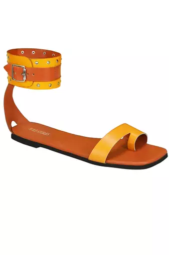 Canary Yellow Ankle Straps