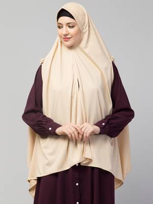 Nazneen buttons at shoulder Malaysian Hijab 1
