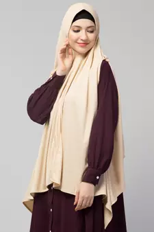 Nazneen buttons at shoulder Malaysian Hijab