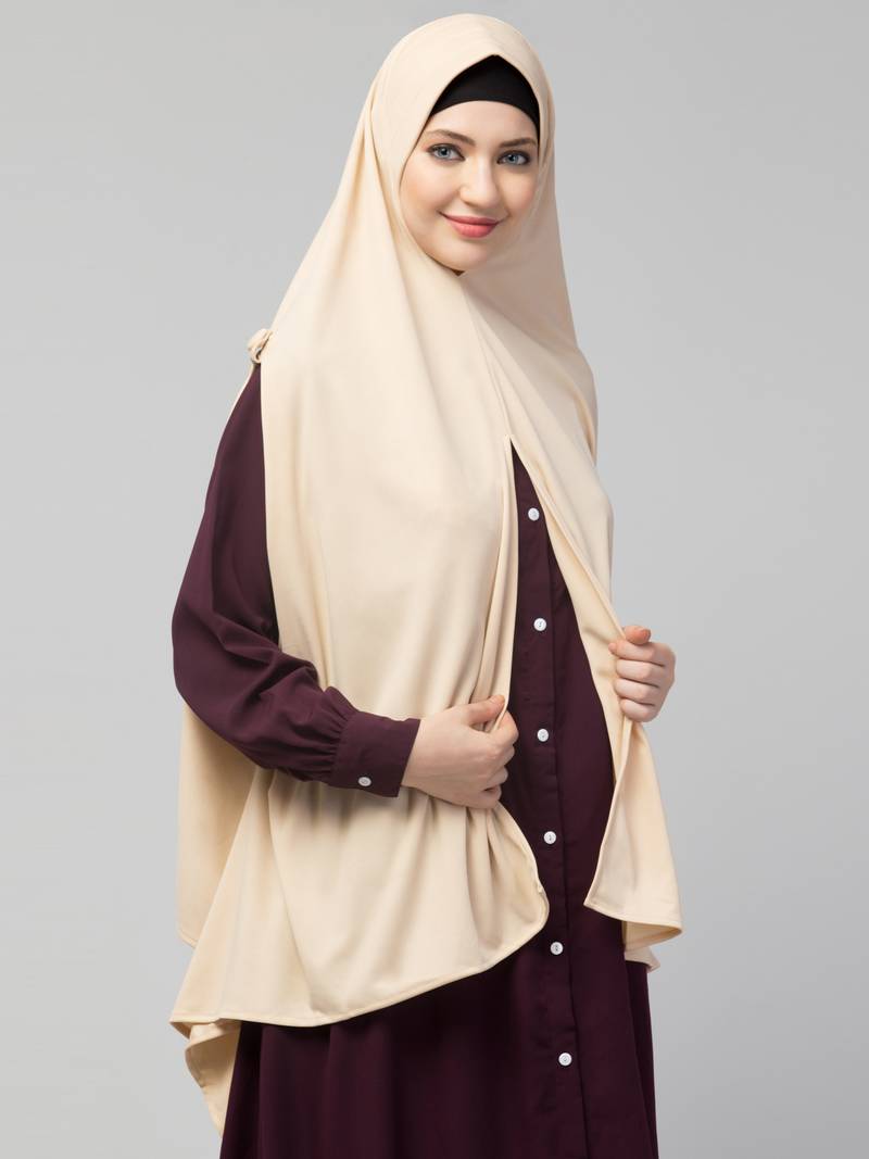 Nazneen buttons at shoulder Malaysian Hijab