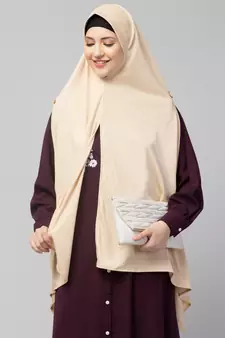 Nazneen buttons at shoulder Malaysian Hijab