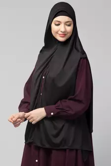 Nazneen buttons at shoulder Malaysian Hijab