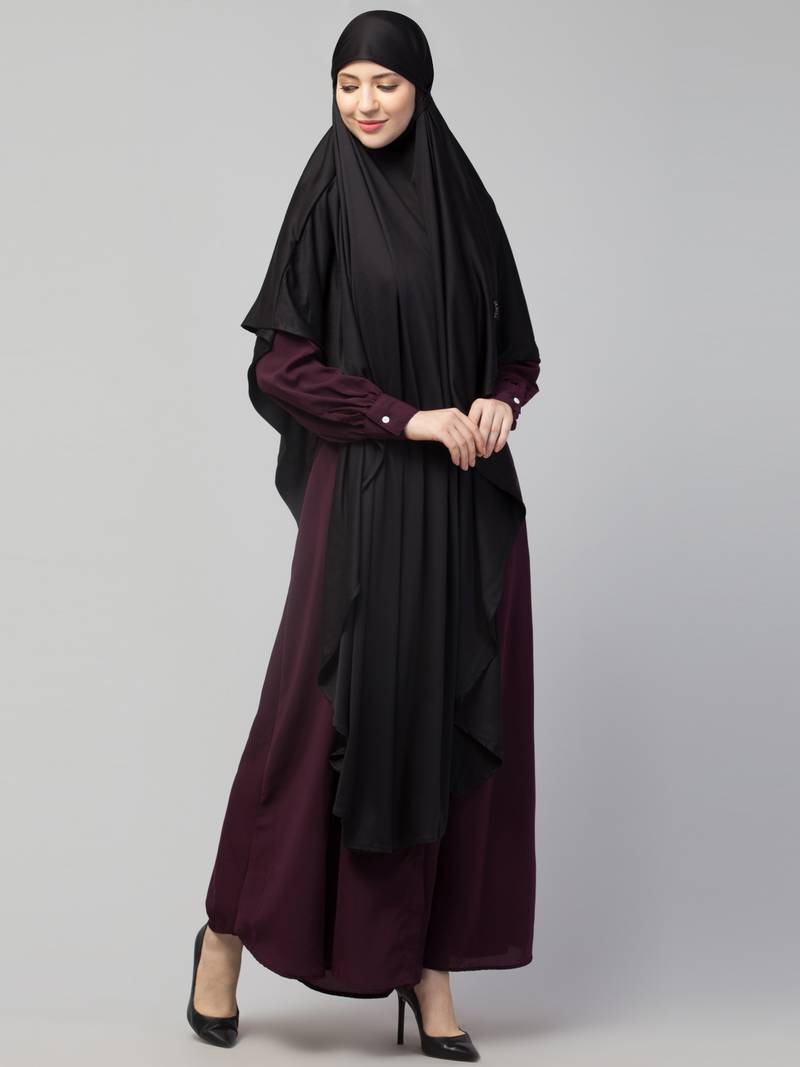 NAZNEEN TIE AT BACK LONG PRAYER HIJAB