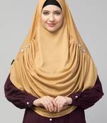 Nazneen front gather & pleated with Cristal stone ready to wear prayer Hijab