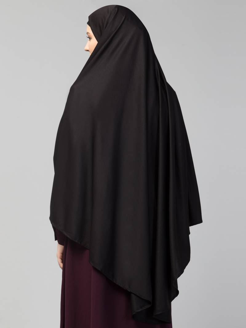 Nazneen Islamic Calligraphy printed Prayer Black Hijab