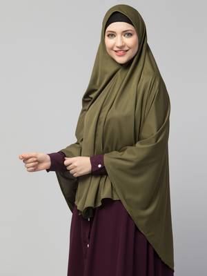 Nazneen Prayer OLIVE  Hijab 3