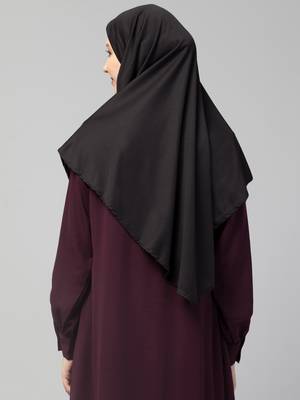  Nazneen Islamic Calligraphy printed front gather & pleated with Cristal stone ready to wear prayer Hijab  4