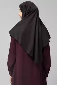  Nazneen Islamic Calligraphy printed front gather & pleated with Cristal stone ready to wear prayer Hijab 