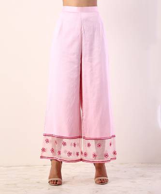 Baby Pink Kurta Set With Organza Dupatta (Set Of 3) 6