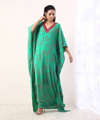 Green Kaftan (Set Of 2) 2
