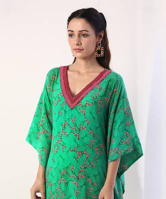 Green Kaftan (Set Of 2) 3