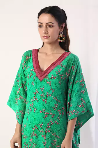 Green Kaftan (Set Of 2)