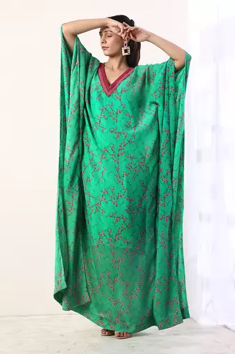 Green Kaftan (Set Of 2)
