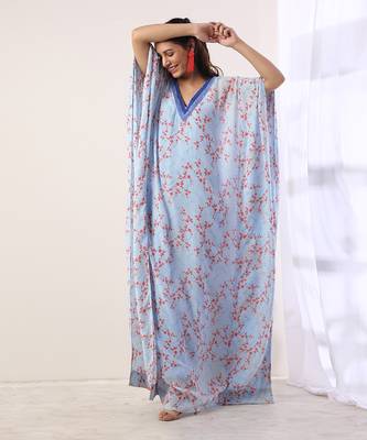 Blue Kaftan (Set Of 2) 1
