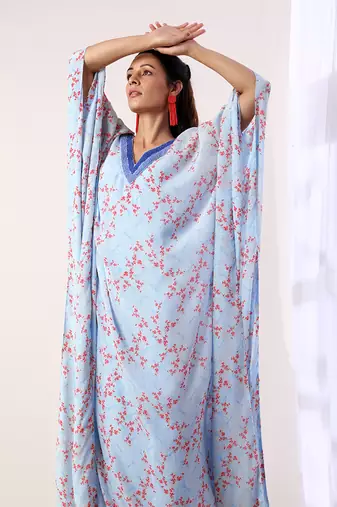 Blue Kaftan (Set Of 2)