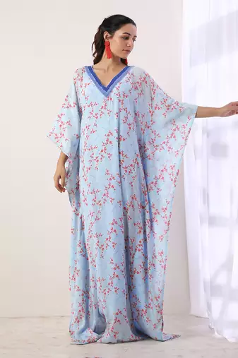 Blue Kaftan (Set Of 2)