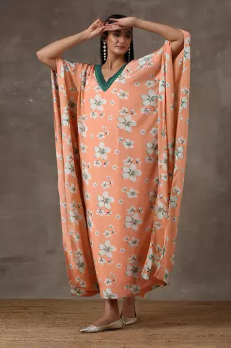 Coral Kaftan (Set Of 2)
