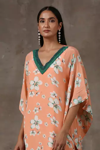 Coral Kaftan (Set Of 2)