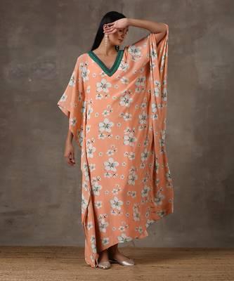 Coral Kaftan (Set Of 2) 6
