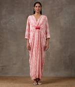 Baby Pink Kaftan Dress (Set Of 2)