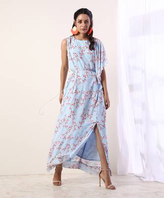 Sky Blue Long Dress 1