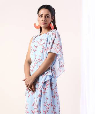 Sky Blue Long Dress 3