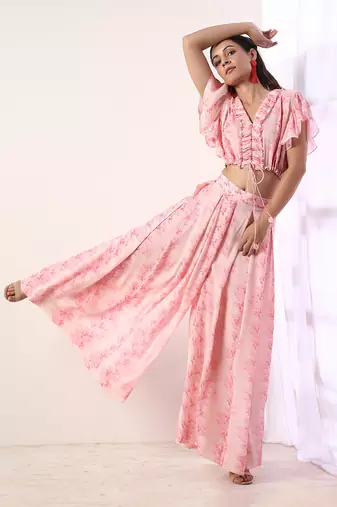 Baby Pink Co-Ord Set (Set Of 2)