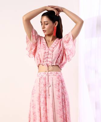 Baby Pink Co-Ord Set (Set Of 2) 4