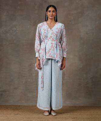 Sky Blue Co-Ord Set (Set Of 3) 1