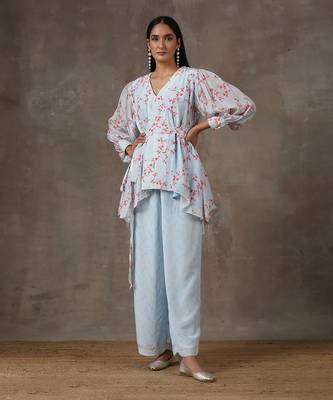 Sky Blue Co-Ord Set (Set Of 3) 2