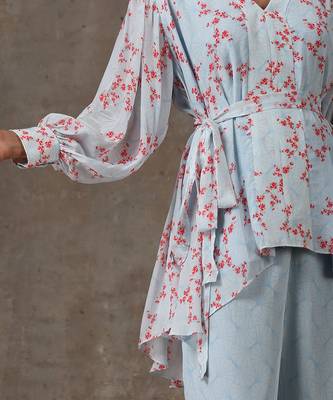 Sky Blue Co-Ord Set (Set Of 3) 5