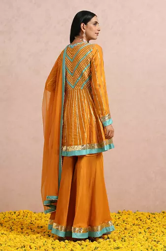 Rust Peplum Set