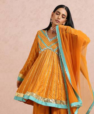 Rust Peplum Set 8