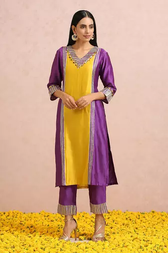 Plum Kurta Set