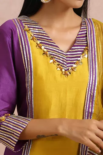 Plum Kurta Set