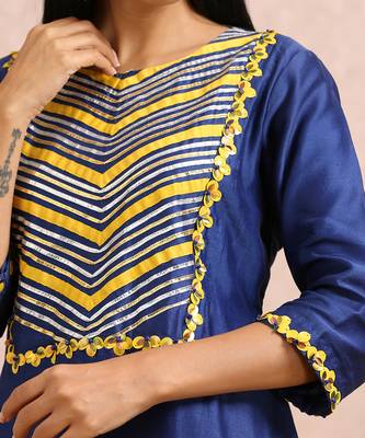 Ink Blue Kurta Set 2