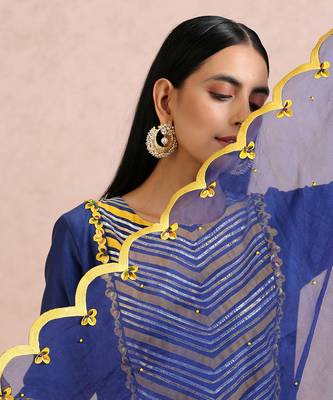 Ink Blue Kurta Set 4