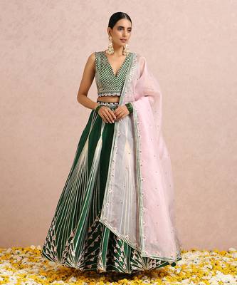 Emerald Green Lehenga  2