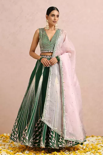 Emerald Green Lehenga 