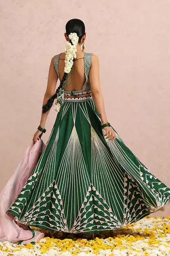 Emerald Green Lehenga 