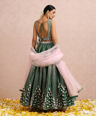 Emerald Green Lehenga  7