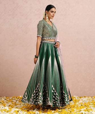 Emerald Green Lehenga Set 2
