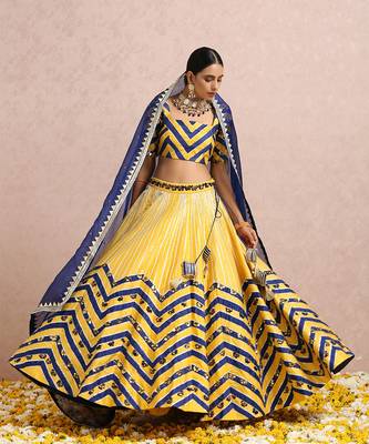 Ink Blue Lehenga 1