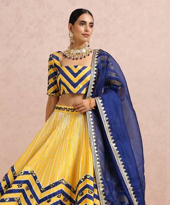 Ink Blue Lehenga 2